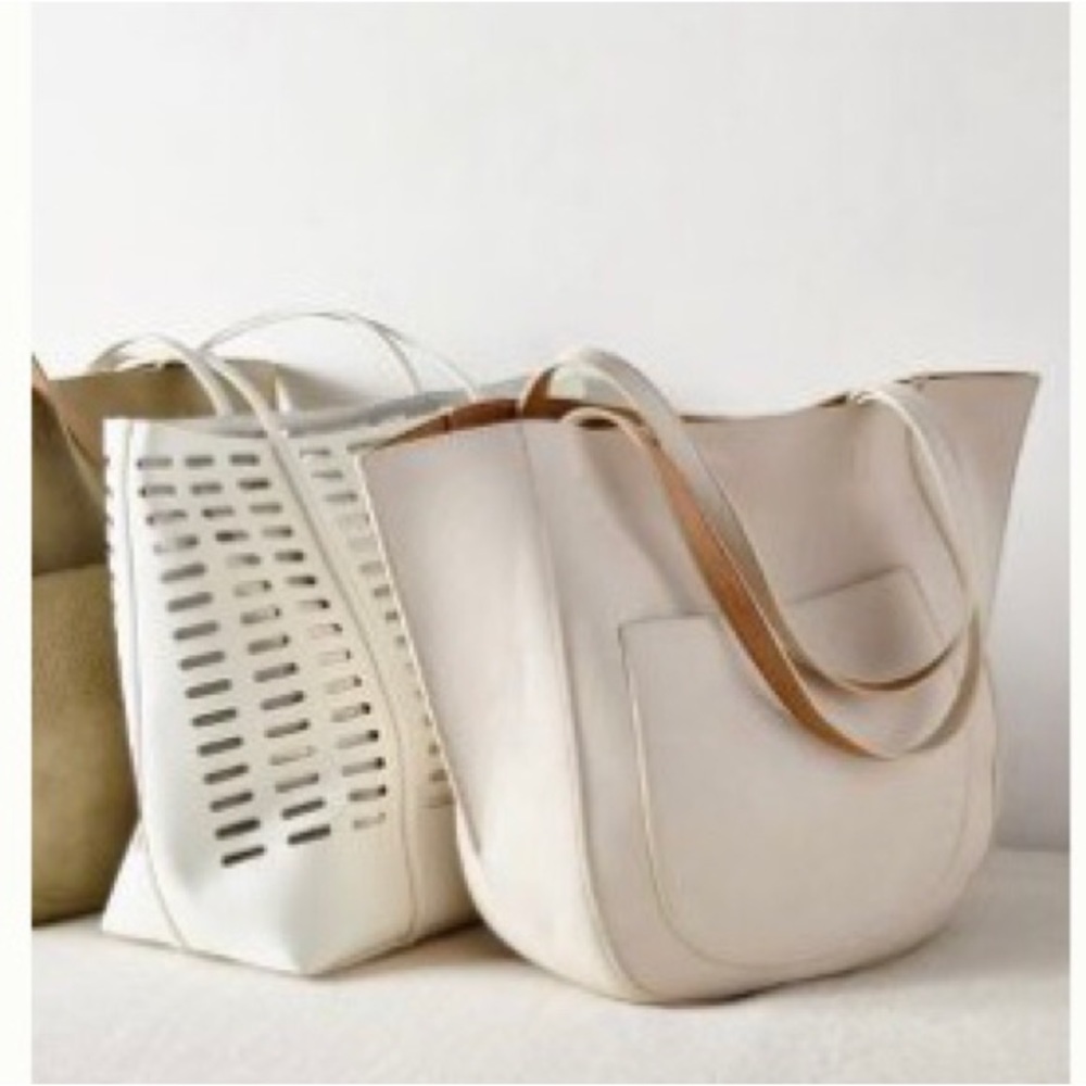 Anthropologie Rafaella Faux‎ Leather Tote - Picture 2 of 11